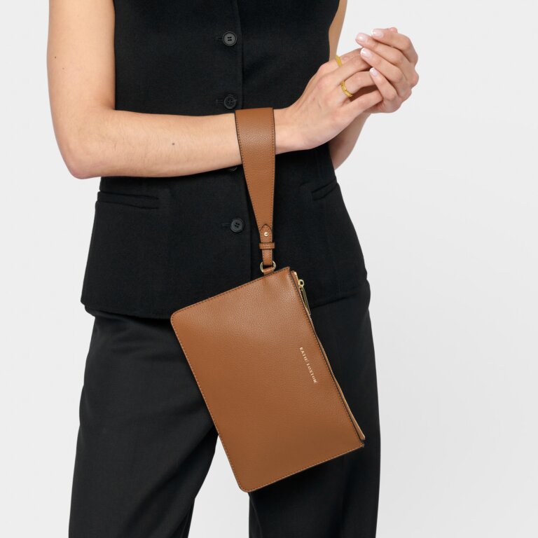 Katie Loxton Cognac Marni Wristlet Pouch – Tylers Department Store