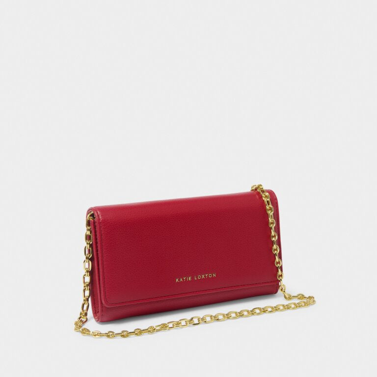 Katie Loxton Garnet Red Rubi Chain Crossbody Purse