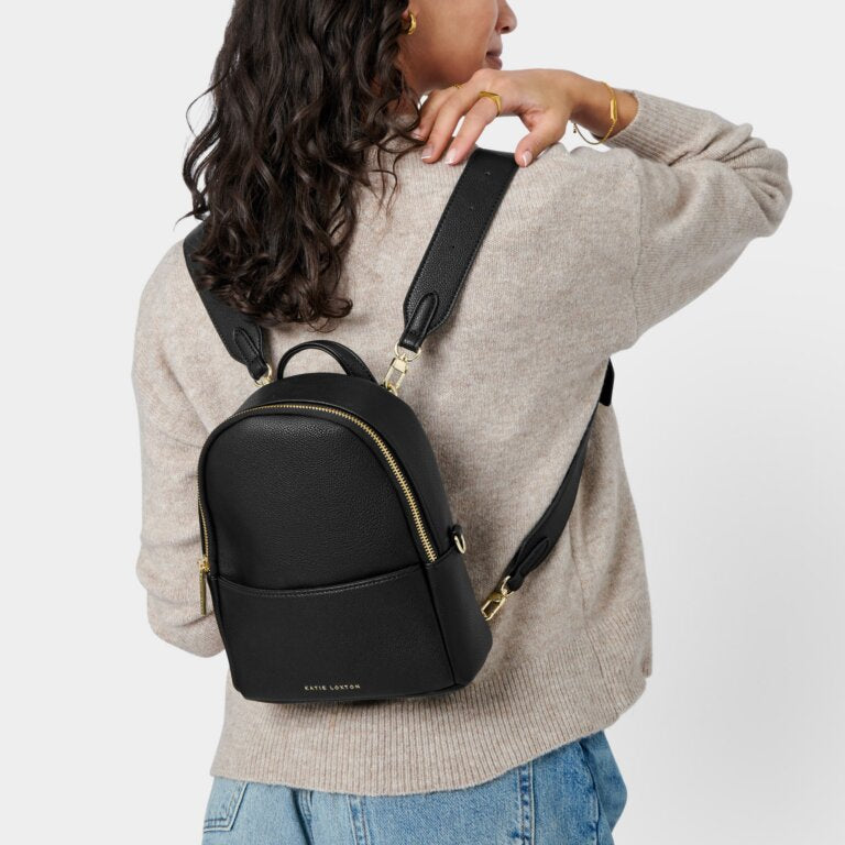 Katie Loxton Black Mika Small Backpack