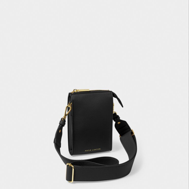 Katie Loxton Black Effie Slim Crossbody Bag