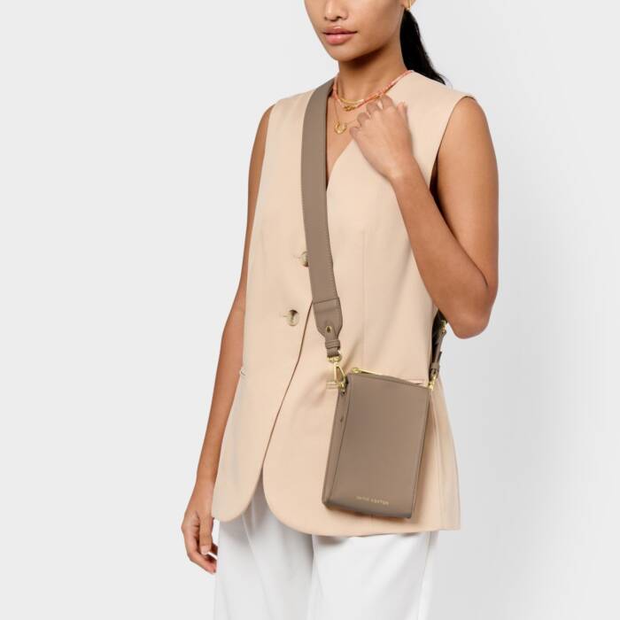 Katie Loxton Mocha Effie Slim Crossbody Bag