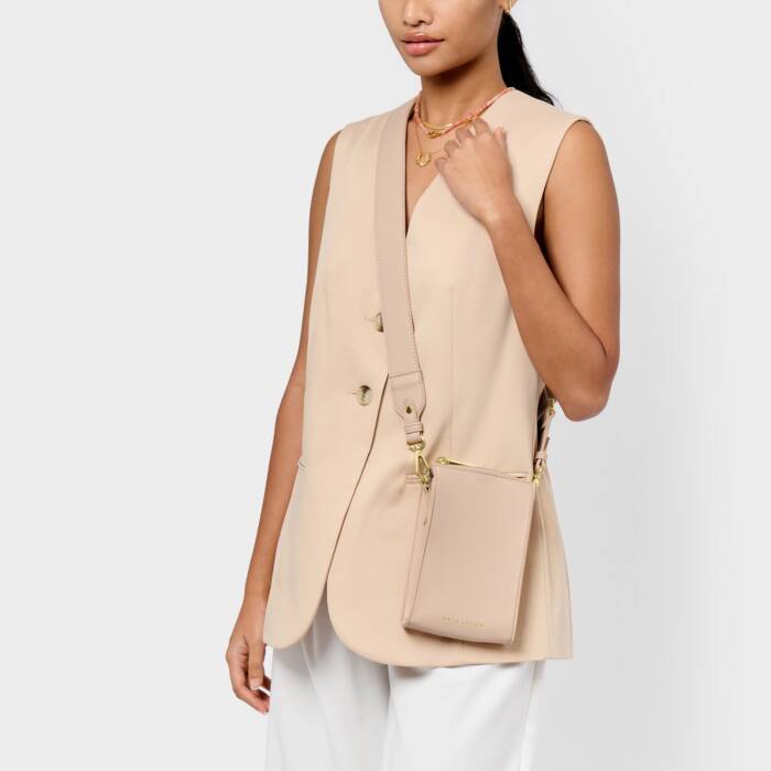 Katie Loxton Nude Pink Effie Slim Crossbody Bag