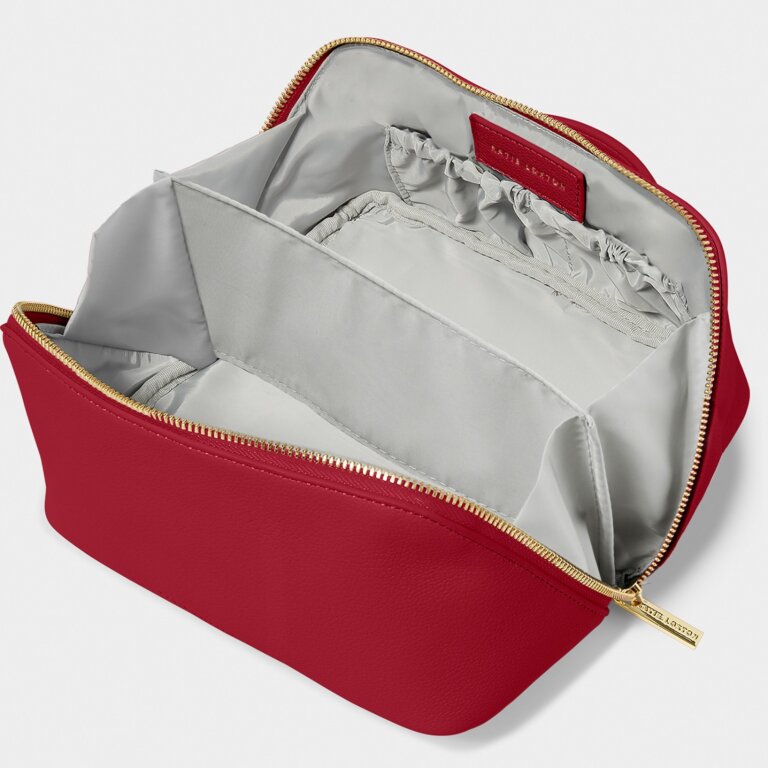 Katie Loxton Garnet Red Medium Make Up & Wash Bag