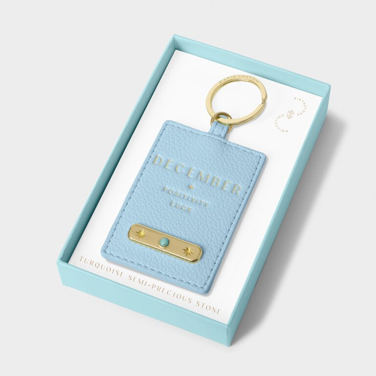 Katie Loxton Turquoise December Birthstone Keyring