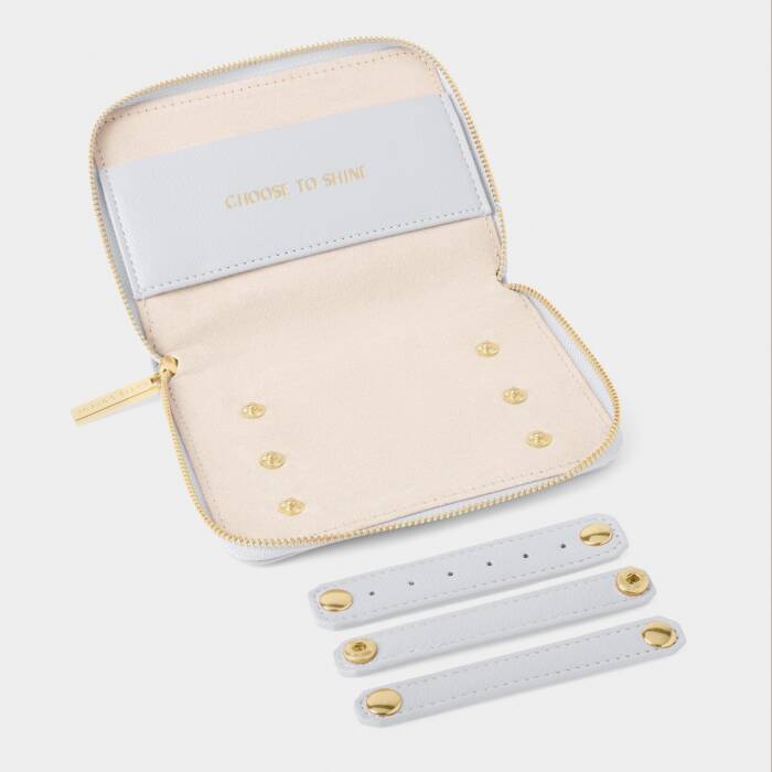 Katie Loxton Powder Blue Choose To Shine Slim Jewellery Case