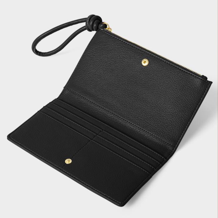 Katie Loxton Black Asha Fold-Out Wristlet