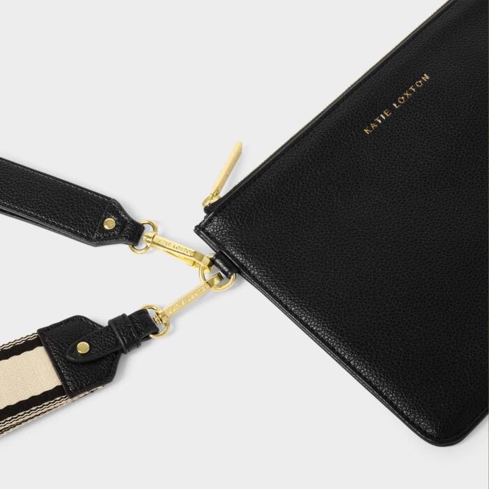 Katie Loxton Black Hallie Wristlet Pouch