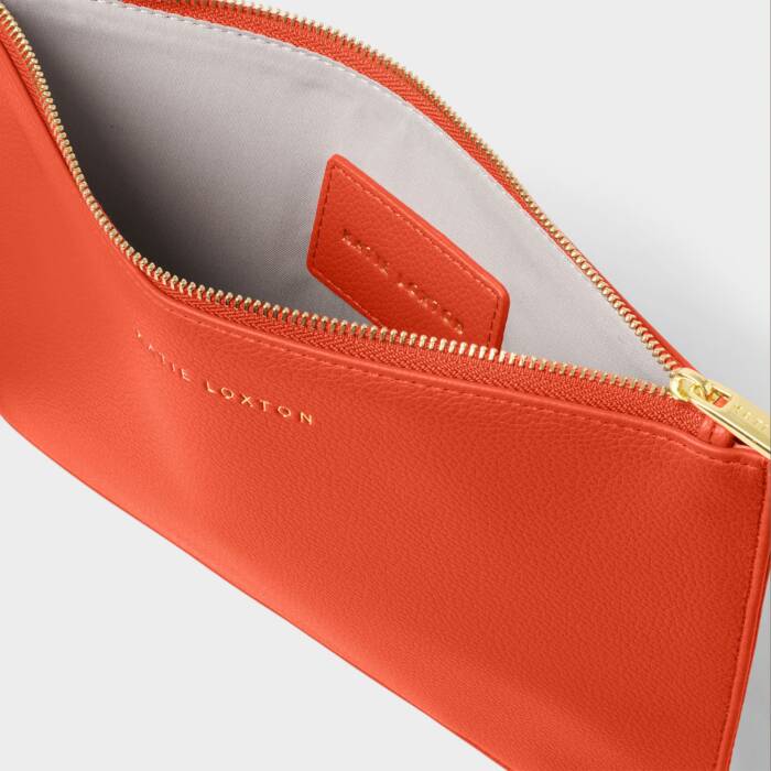 Katie Loxton Deep Orange Hallie Wristlet Pouch