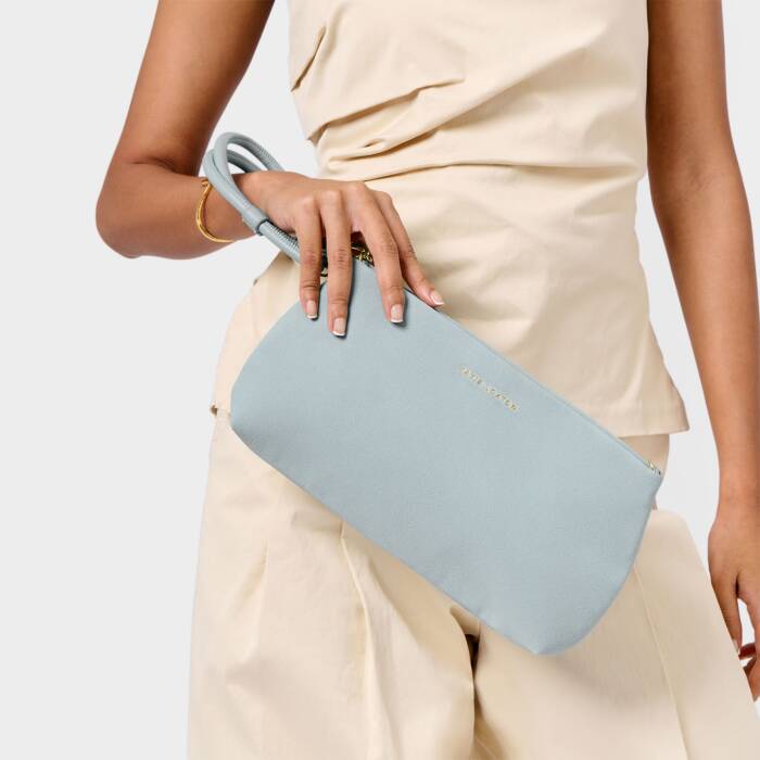 Katie Loxton Blue Mist Suedette Asha Clutch