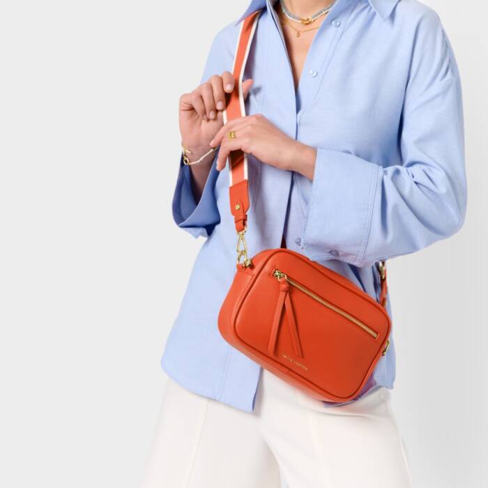 Katie Loxton Deep Orange Hallie Crossbody Bag