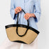 Katie Loxton Black Riviera Raffia Tote Bag