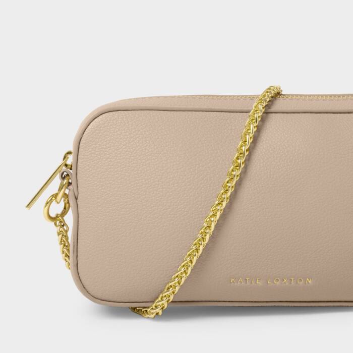 Katie Loxton Light Taupe Remi Slider Chain Crossbody Bag