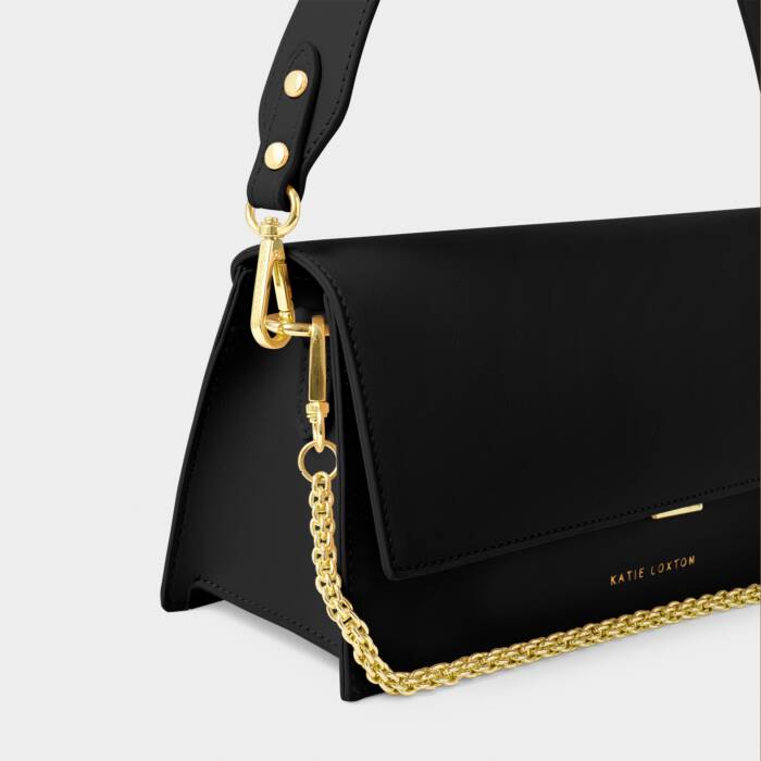 Katie Loxton Black Tori Chain Shoulder Bag