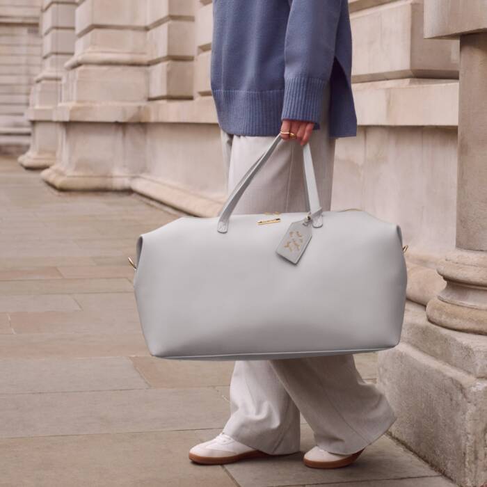 Katie Loxton Powder Blue Weekend Holdall – Tylers Department Store