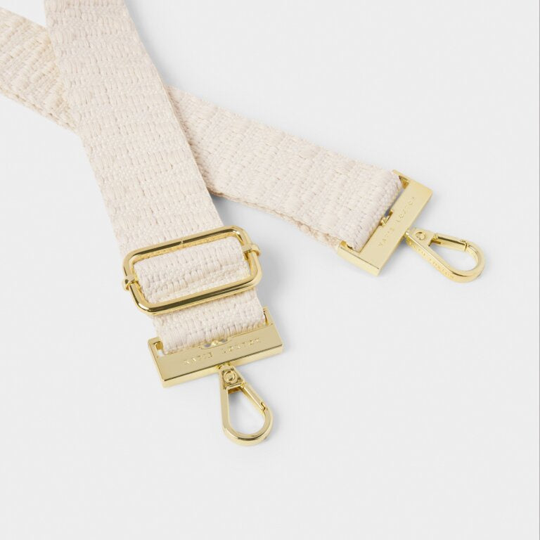 Katie Loxton Ecru Zig Zag Canvas Strap