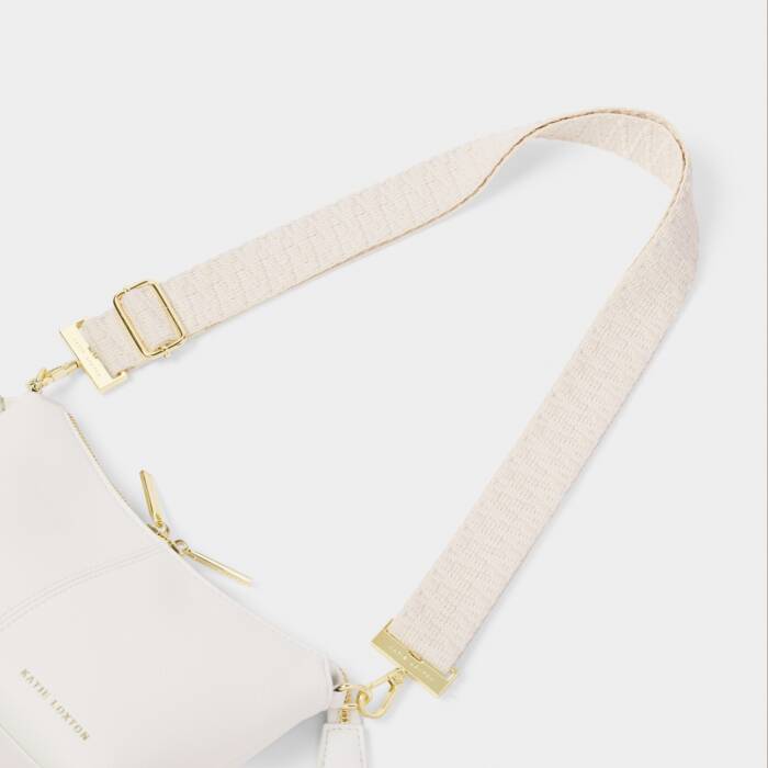 Katie Loxton Ecru Zig Zag Canvas Strap