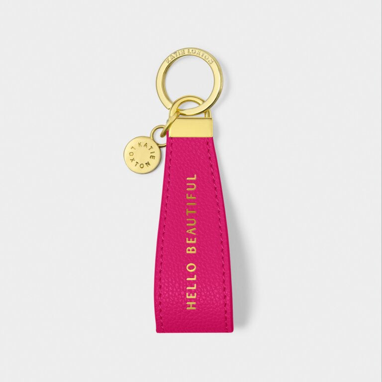 Katie Loxton Cerise Hello Beautiful Loop Keyring