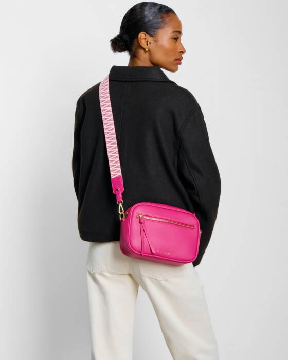 Katie Loxton Fuchsia Hallie Crossbody Bag