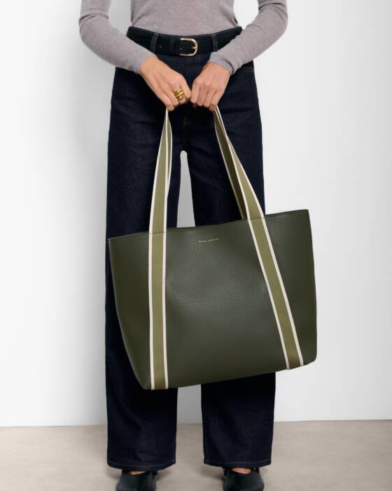 Katie Loxton Khaki Hallie Tote Bag