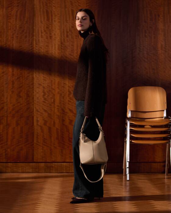 Katie Loxton Light Taupe Hallie Satchel Bag