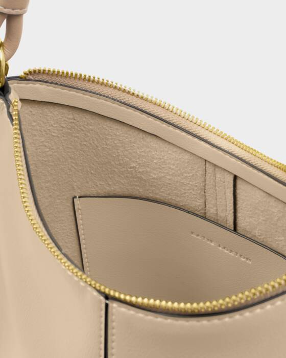 Katie Loxton Light Taupe Hallie Satchel Bag