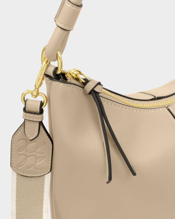 Katie Loxton Light Taupe Hallie Satchel Bag