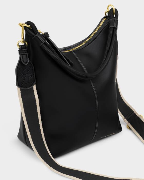 Katie Loxton Black Hallie Satchel Bag