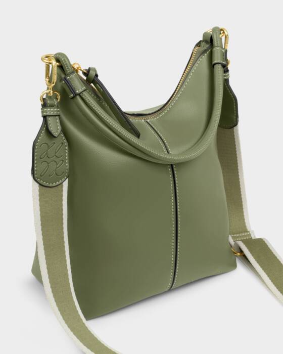 Katie Loxton Khaki Hallie Satchel Bag