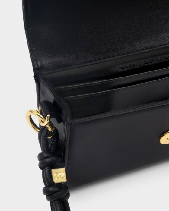 Katie Loxton Black Arden Braided Mini Bag