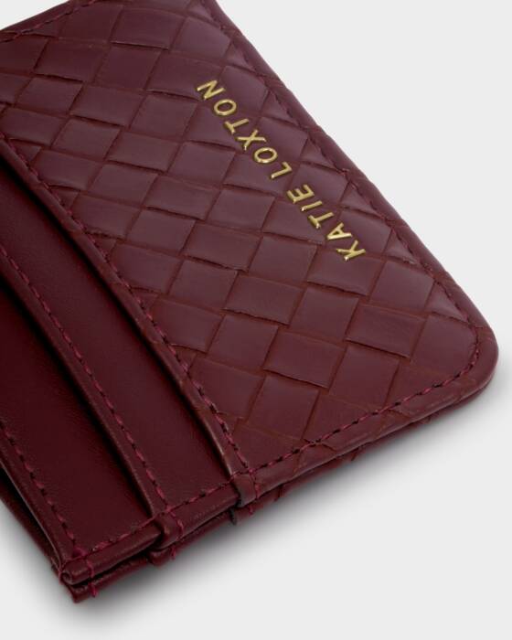 Katie Loxton Cherry Nova Woven Textured Cardholder