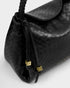 Katie Loxton Black Nova Woven Textured Top Handle Bag