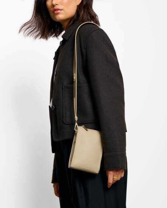 Katie Loxton Light Taupe Avery Slim Crossbody Bag