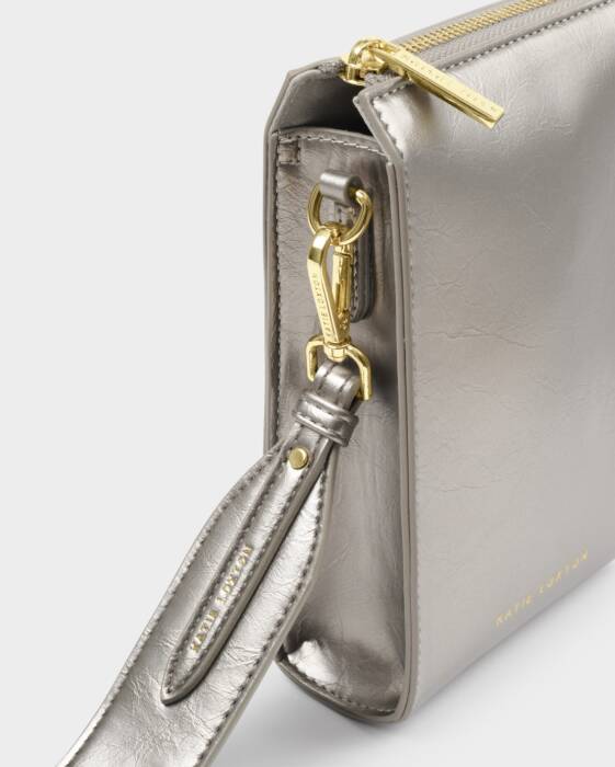 Katie Loxton Pewter Avery Slim Crossbody Bag
