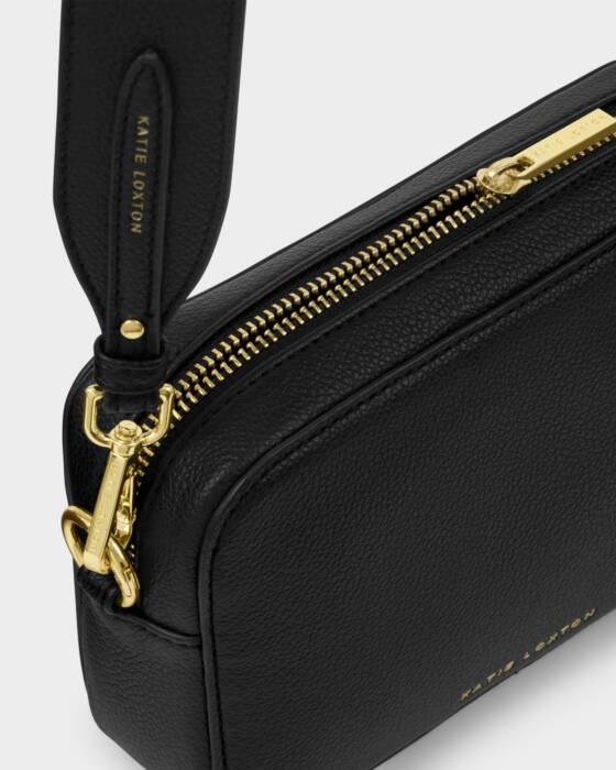 Katie Loxton Black Avery Small Crossbody Bag