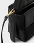 Katie Loxton Black Taya Woven Suedette Top Handle Bag