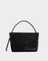 Katie Loxton Black Taya Woven Suedette Top Handle Bag