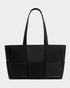 Katie Loxton Black Taya Woven Suedette Tote Bag