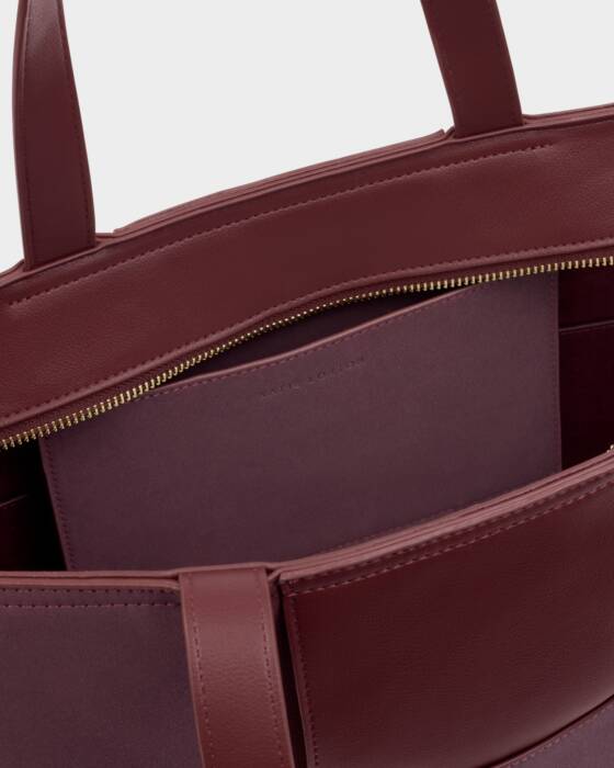 Katie Loxton Cherry Taya Woven Suedette Tote Bag