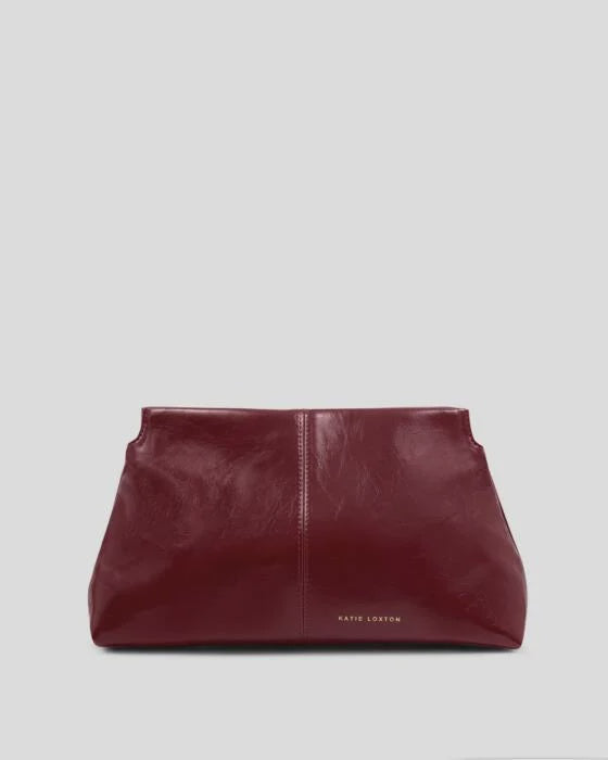 Katie Loxton Cherry Crackle Patent Laila Textured Patent Clutch