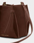 Katie Loxton Chocolate Suedette Celina Mini Bucket Bag