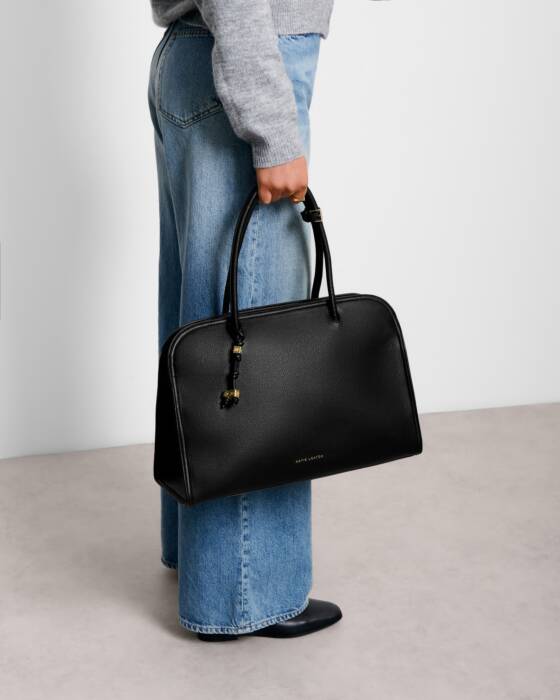 Katie Loxton Black Hadley Shoulder Tote Bag