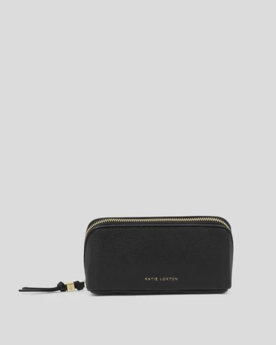Katie Loxton Black Fold Out Mirror Make Up Bag