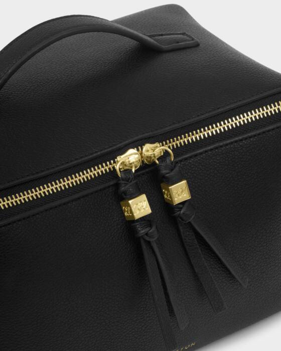 Katie Loxton Black Soho Large Wash & Make Up Bag