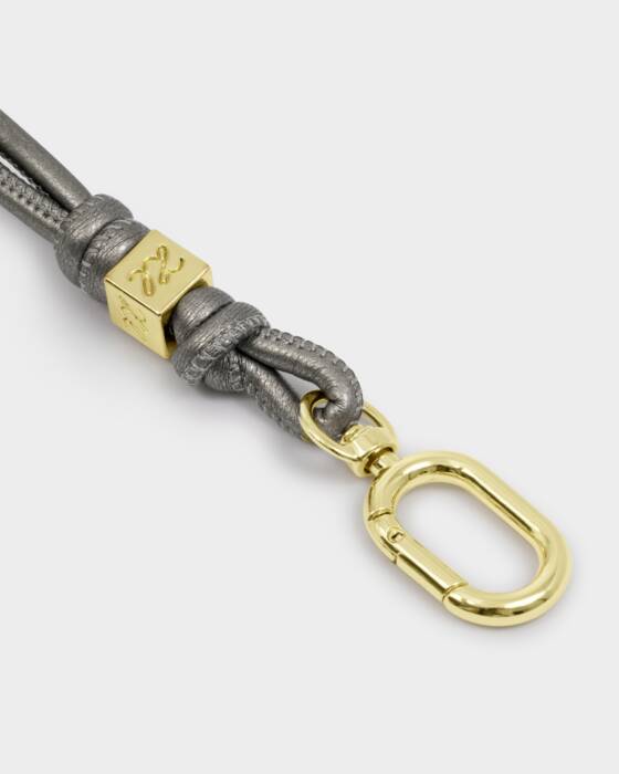 Katie Loxton Pewter Gia Bag Charm Keyring