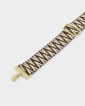 Katie Loxton Chocolate Zig Zag Canvas Strap