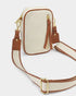 Katie Loxton Canvas Cognac Hallie Small Crossbody Bag
