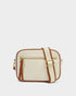 Katie Loxton Canvas Cognac Hallie Crossbody Bag