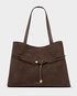 Katie Loxton Bitter Chocolate Suedette Lori Tote Bag