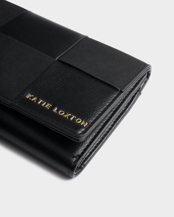 Katie Loxton Black Taya Woven Purse