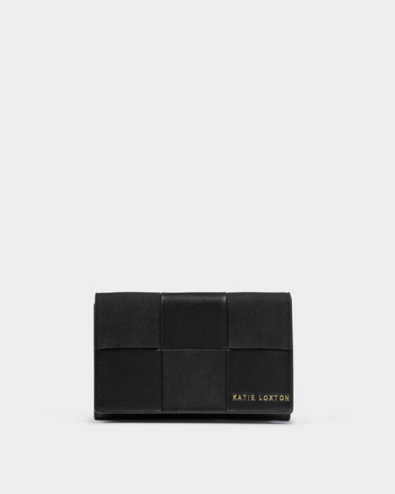 Katie Loxton Black Taya Woven Purse